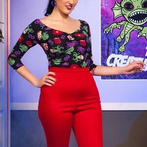 Pinup Girl Clothing Cthulhu Layla Top GUC